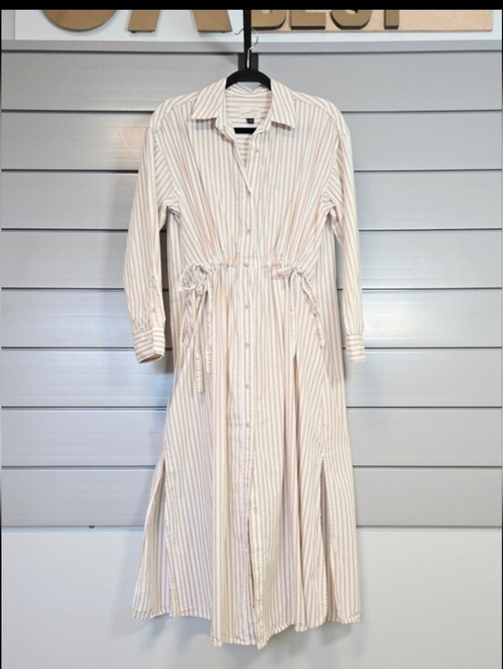 Universal Thread Dresses & Skirts - Long Sleeve Cinch Waist Maxi Shirtdress